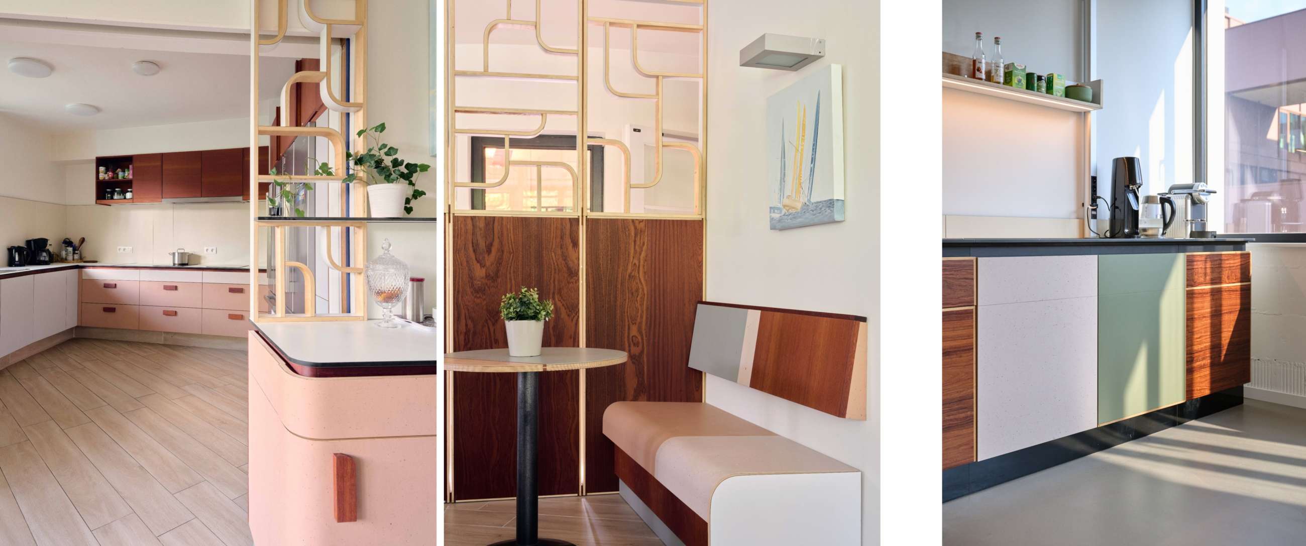 © Jules Toulet (gauche) - Jérôme Hubert (droite) // Design with sense - La maison d'accueil** (gauche) -  Silhouet*** (droite)